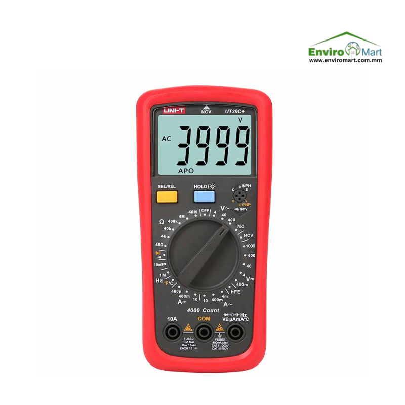 UNI-T UT39C+ Digital Multimeter (1000V,10A, ±0.5%)