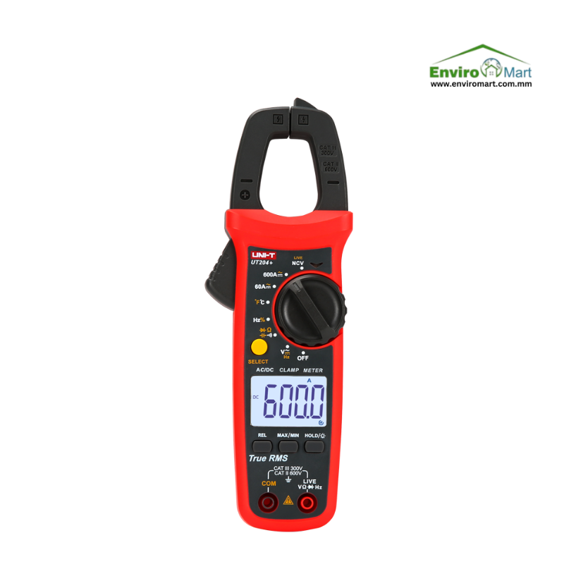 UNI-T UT204+ Digital clamp meter (AC/DC 600A,True RMS)