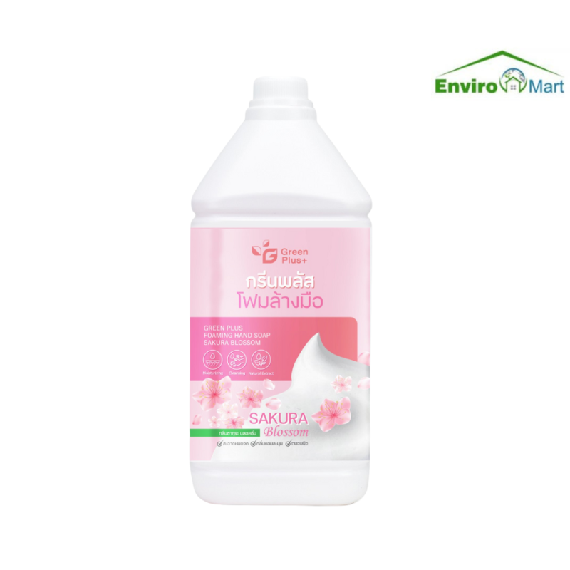(CHC-012)Green Plus Foaming Hand Soap Sakura Blossom-3.8 Liter
