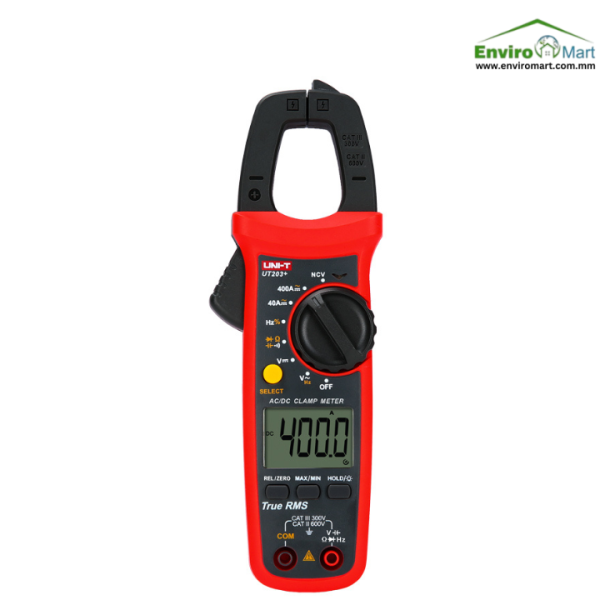 Clamp meter (UNI-T UT203+)(AC/DC 400A,True RMS)